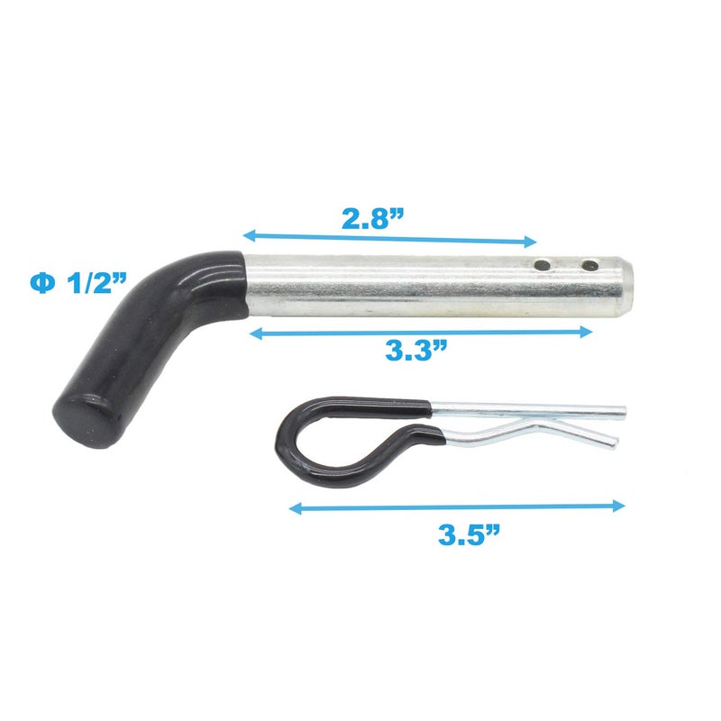 X-Haibei Trailer Towing Hitch Pin and Clip 1/2 inch Diameter fit Class I and II Hitches, 1 Pack - Image 3